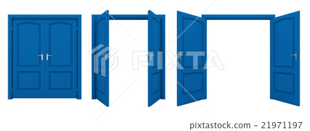 Both open door blue 3 patterns 21971197