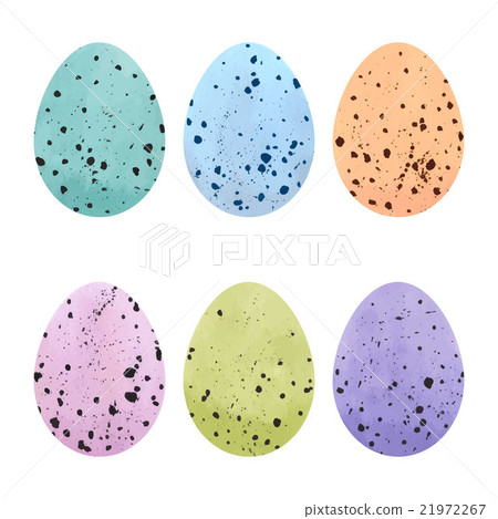 Watercolor Easter eggs set.  21972267