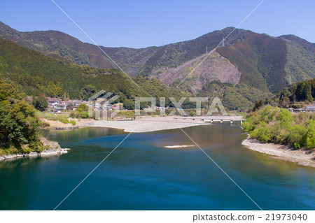 Shimanto-shi, Kochi prefecture Shimanto River and mouth store settlement bridge Shimanto-shi, Kochi prefecture Shimanto River and mouth store settlement bridge 21973040