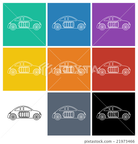 Electric Car Icon 21973466