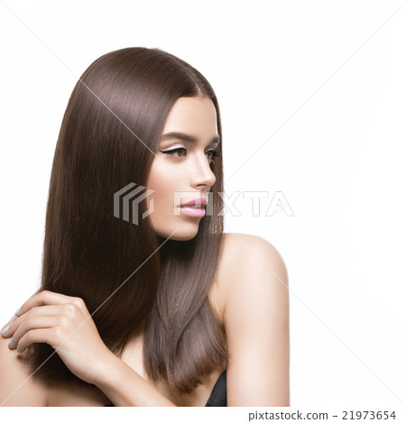 Beautiful girl with healthy shiny hair Beautiful girl with healthy shiny hair 21973654