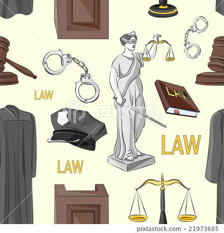 Law hand drawn pattern. 21973685