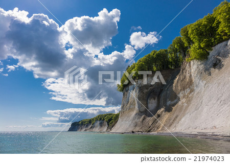 Chalk cliff on the island Ruegen Chalk cliff on the island Ruegen 21974023