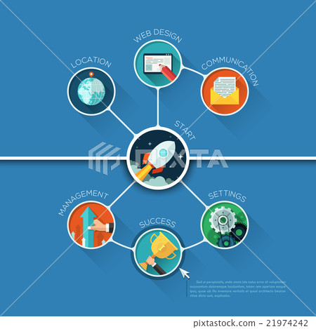 Infographic business circle shape template design. Infographic business circle shape template design. 21974242