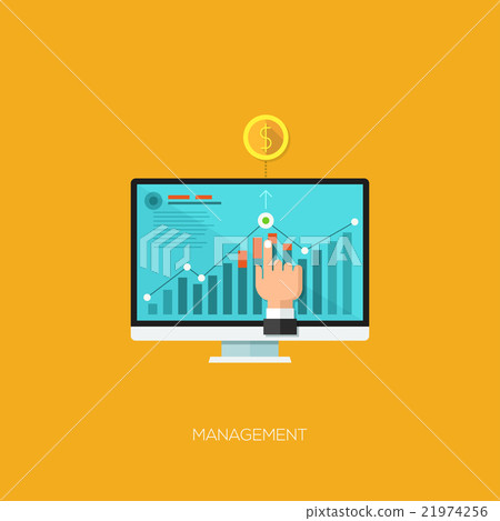 Flat design vector illustration concept for mobile - Stock Illustration ...