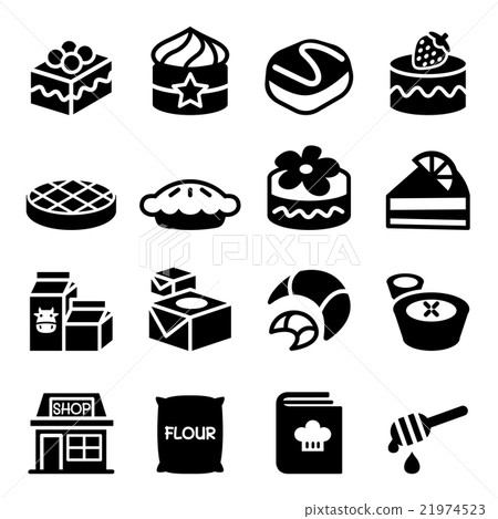 Dessert icon set 21974523