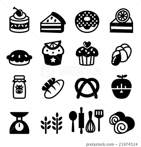 Bakery & Dessert icon set 21974524