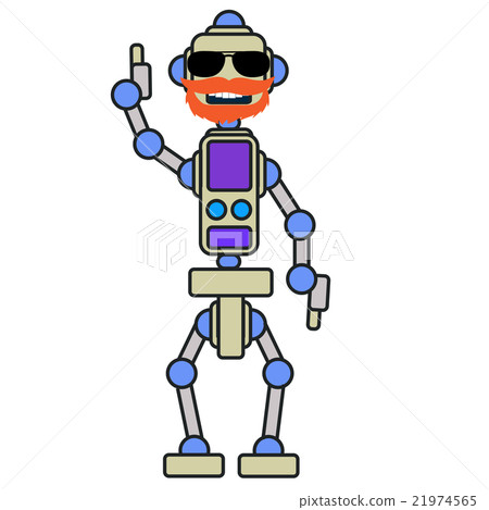 Mechanical robots train. 21974565