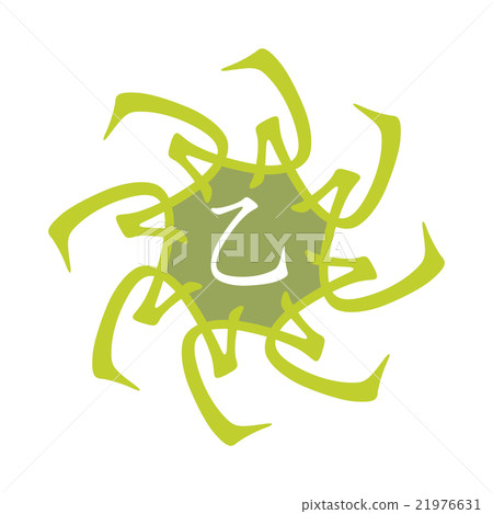 Symbol from feng shui 10 zodiac stems. Flower Symbol from feng shui 10 zodiac stems. Flower 21976631