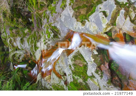 Miyazaki Prefecture Kobayashi City Seven Falls Waterfall Suddenly Appears in the Akamatsu Chikamoto between the Ebino Kogen and the Ikoma Plateau 21977149