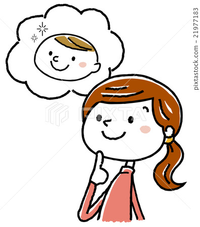 Illustration material: Pregnant woman and born child Illustration material: Pregnant woman and born child 21977183