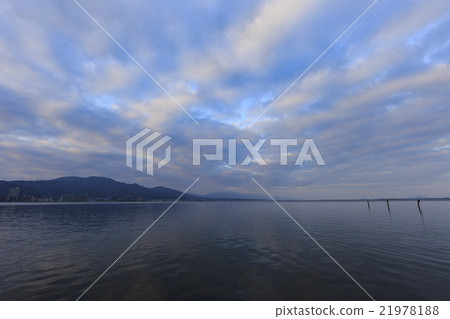 琵琶湖黎明的風景 琵琶湖黎明的風景 21978188