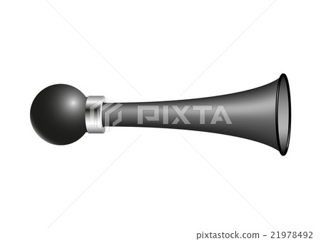Vintage air horn in black design Vintage air horn in black design 21978492