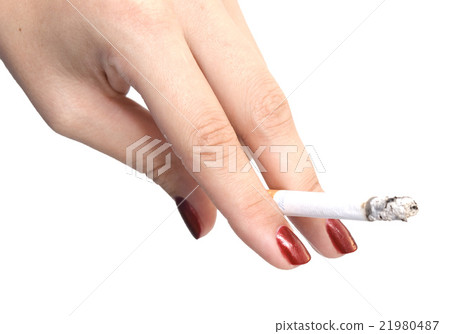 hand with cigarette 21980487