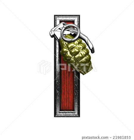 i military letter. 3D illustration i military letter. 3D illustration 21981853