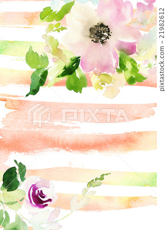 Greeting card with flowers Greeting card with flowers 21982612