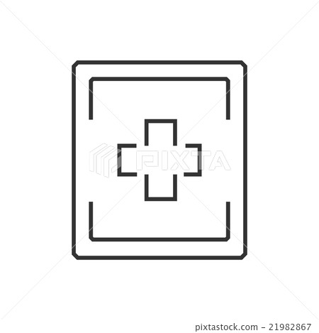 line icon ambulance symbols on Rectangl label line icon ambulance symbols on Rectangl label 21982867