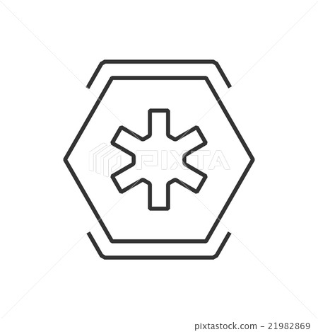 line icon ambulance symbols on Hexagon label line icon ambulance symbols on Hexagon label 21982869