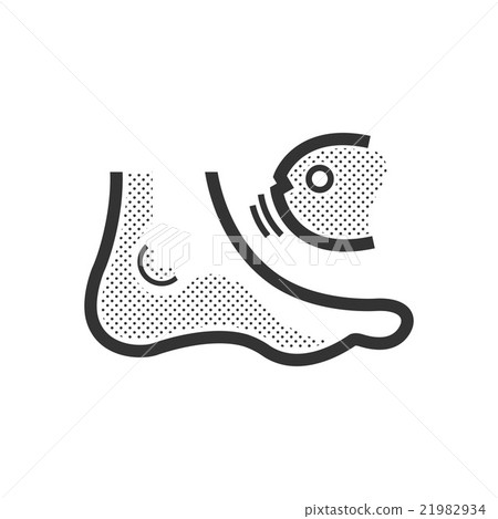 Fish spa feet icon Fish spa feet icon 21982934