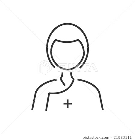 line icon Man Patient Icon - Stock Illustration [21983111] - PIXTA