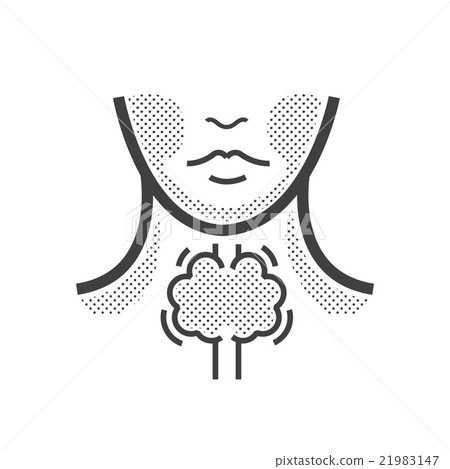 Laryngeal cancer icon Laryngeal cancer icon 21983147