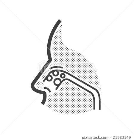 Nose cancer icon Nose cancer icon 21983149