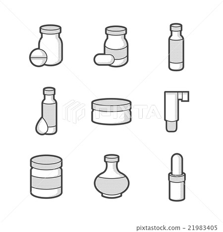 Medical Pharmacist, bottles Icons Medical Pharmacist, bottles Icons 21983405