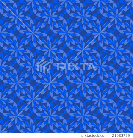seamless stylized blue flowers 21983739
