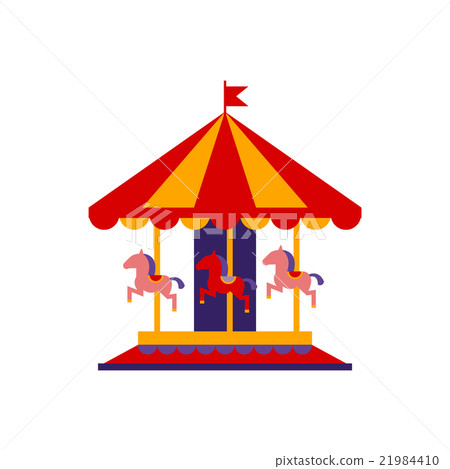 Classic Carousel With Horses 21984410