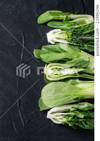 Assortment of raw bok choy Assortment of raw bok choy 21986246