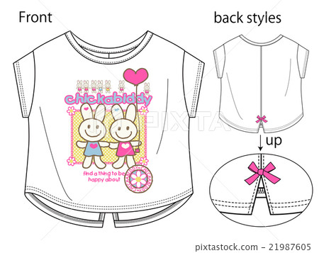 Cute bunny illustrations T-shirt Cute bunny illustrations T-shirt 21987605