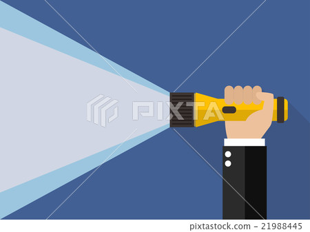 Hand holding flashlight Hand holding flashlight 21988445