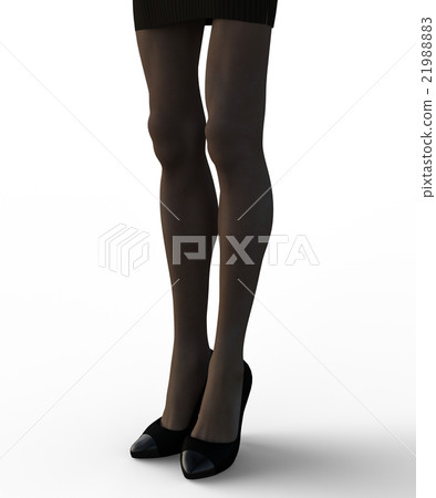 Ideal women's leg body Parts perming 3DCG illustration material Ideal women's leg body Parts perming 3DCG illustration material 21988883