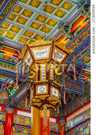 lamp in Chinese temple  21989094