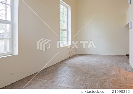 Interior of unfinished living room Interior of unfinished living room 21990253