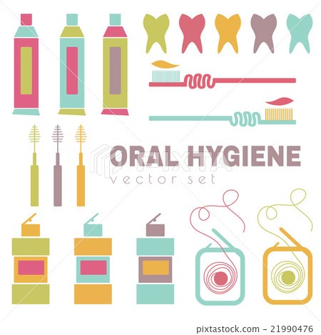 Vector set on dental care theme - Stock Illustration [21990476] - PIXTA