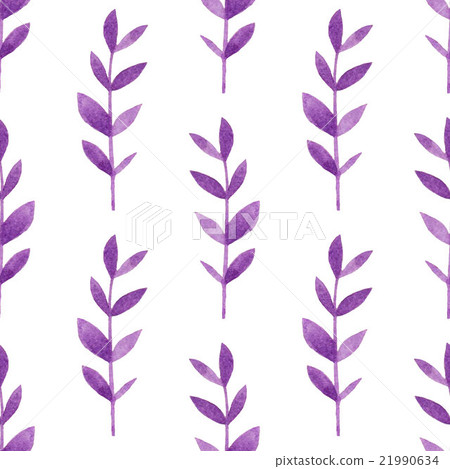 Watercolor floral seamless pattern. - Stock Illustration [21990634] - PIXTA