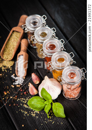 Set of different herbs and spice Set of different herbs and spice 21991372
