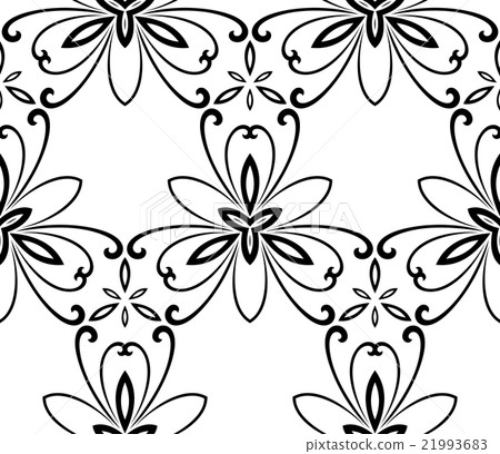 Floral Fine Seamless Pattern 21993683