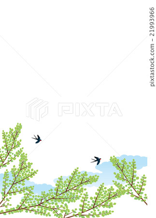 Background material - early summer landscape, swallow (vertical 2) Background material - early summer landscape, swallow (vertical 2) 21993966