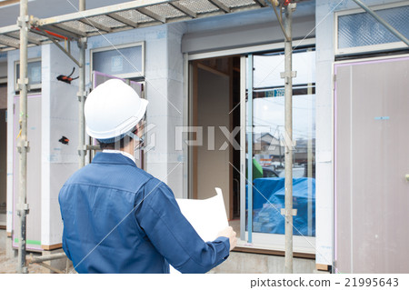 Male at construction site 21995643
