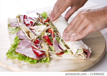 Healthy Salad Tortilla wraps 21996082