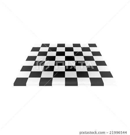 Empty chess board in black and white design Empty chess board in black and white design 21996544