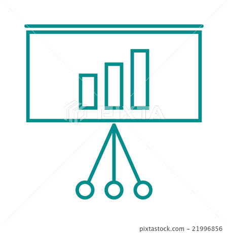 Vector growing chart graph icon business arrow - Stock Illustration ...