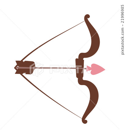 Cupid bow and arrow vector illustration 21996985