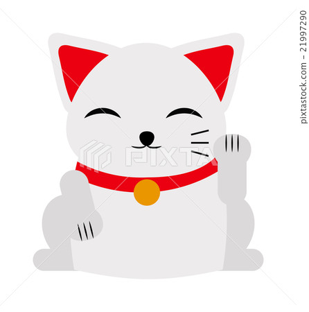 Japanese maneki neko lucky cat fortune symbol Japanese maneki neko lucky cat fortune symbol 21997290