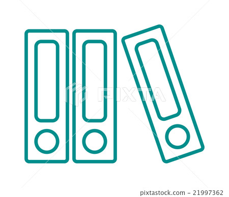 Books icons isolated on white background 21997362
