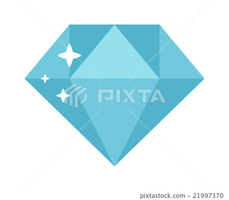 Flat design diamond illustration Flat design diamond illustration 21997370