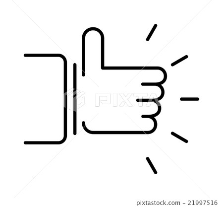 Like hand finger up sign thumb icon symbol success 21997516