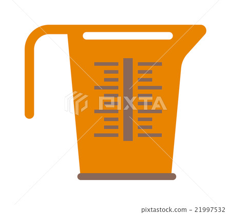 Empty measuring cup glass cooking liquid utensil Empty measuring cup glass cooking liquid utensil 21997532
